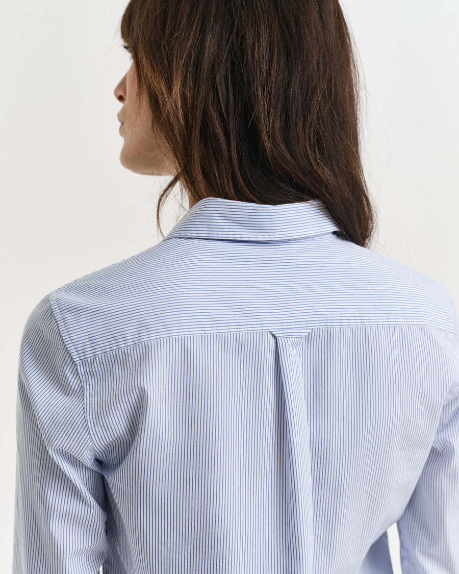 regular fit classic poplin striped shirt - perfect blue