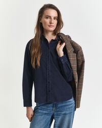regular fit corduroy shirt - evening blue