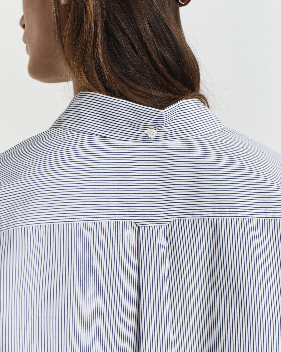 relaxed fit classic poplin graphic shirt - persian blue