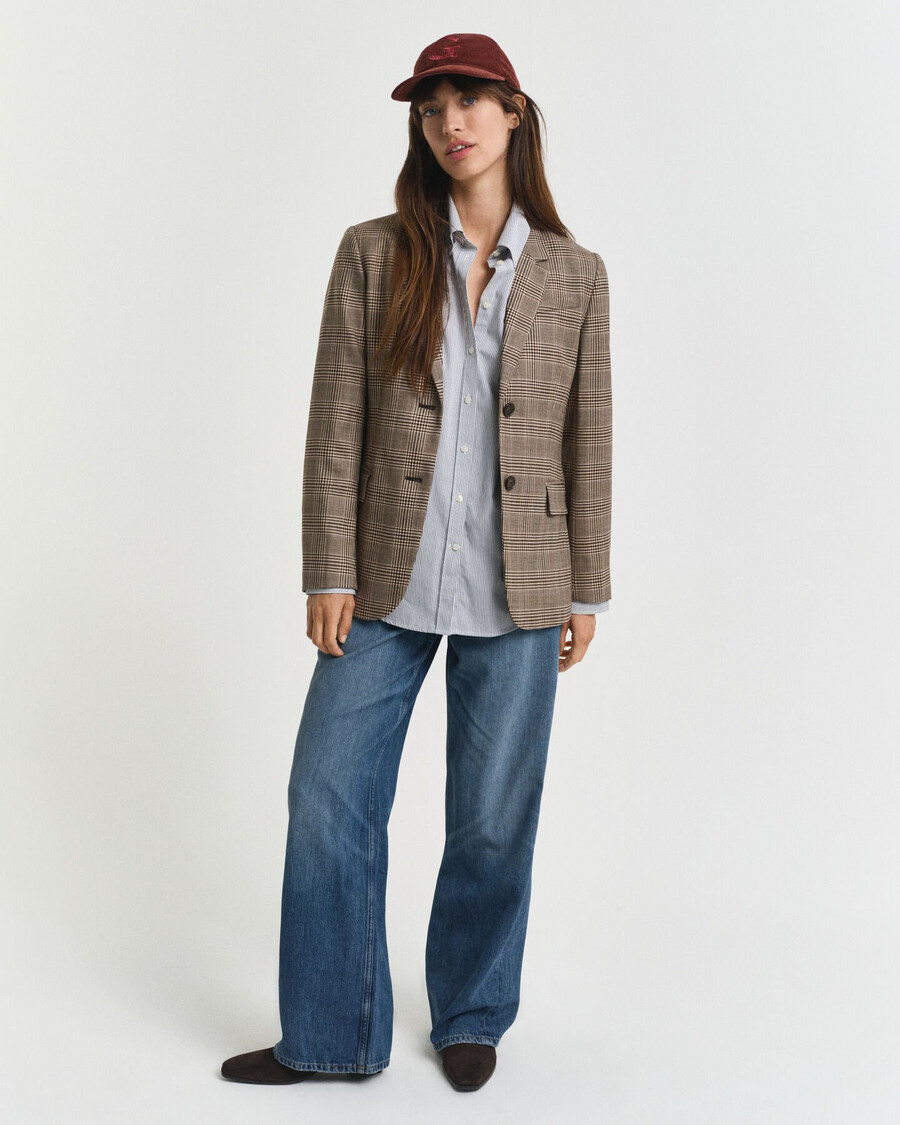 relaxed fit classic poplin graphic shirt - persian blue