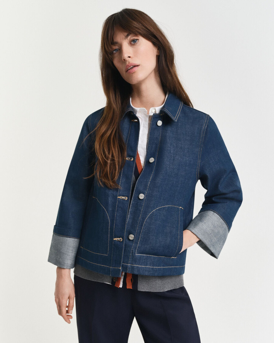 denim jacket - mid blue