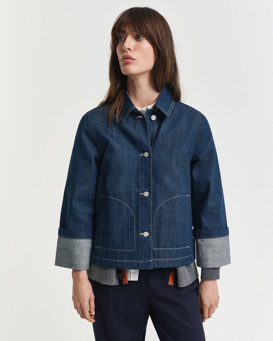 denim jacket - mid blue