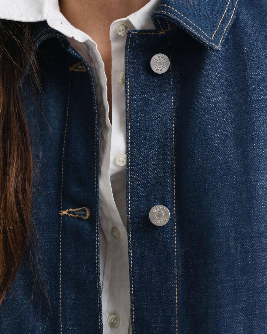 denim jacket - mid blue