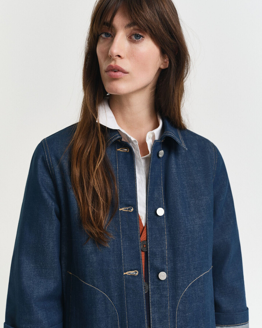 denim jacket - mid blue