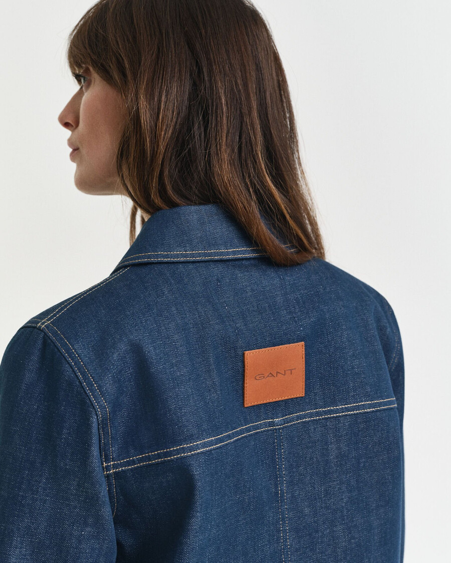 denim jacket - mid blue