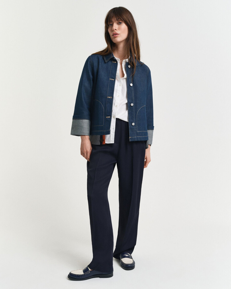 denim jacket - mid blue