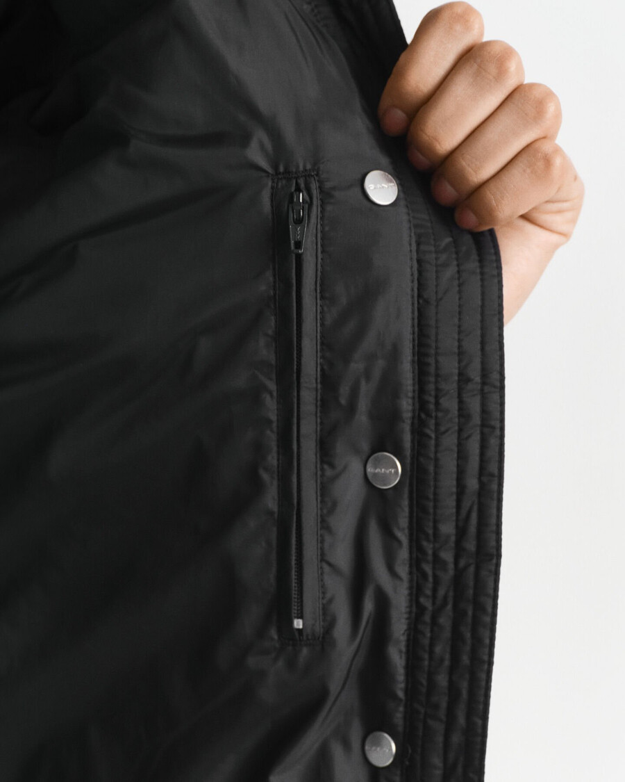 light down vest - black