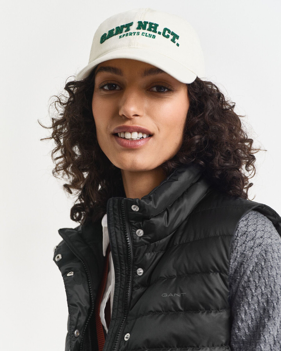 light down vest - black