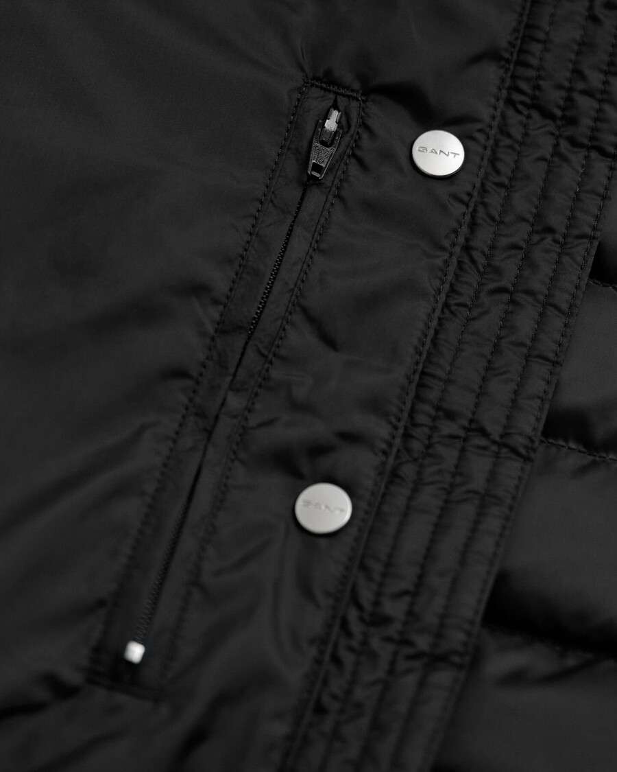 light down vest - black