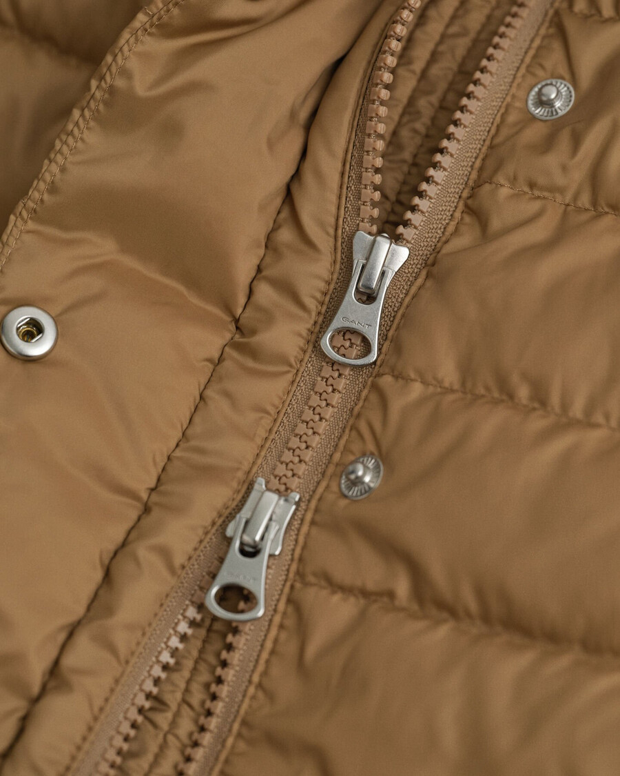 light down jacket - warm khaki