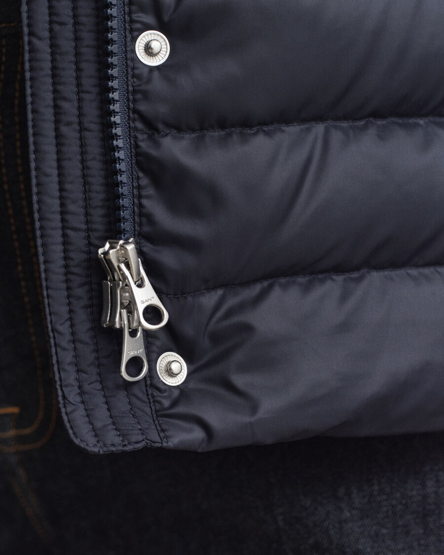 light down jacket - evening blue