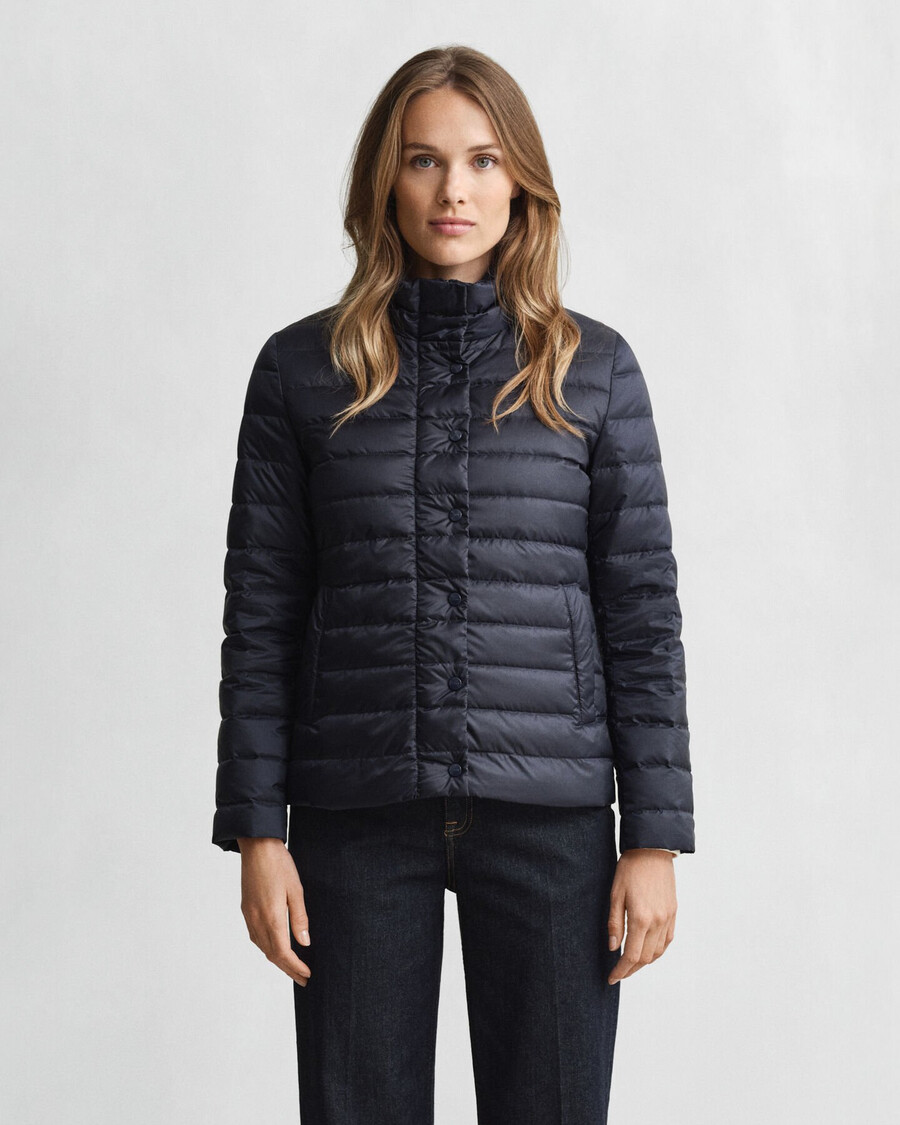 light down jacket - evening blue