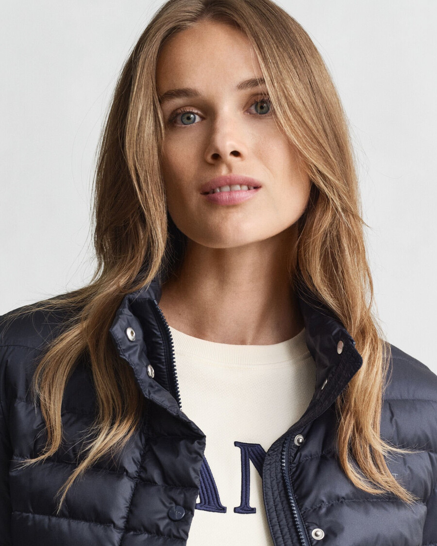 light down jacket - evening blue