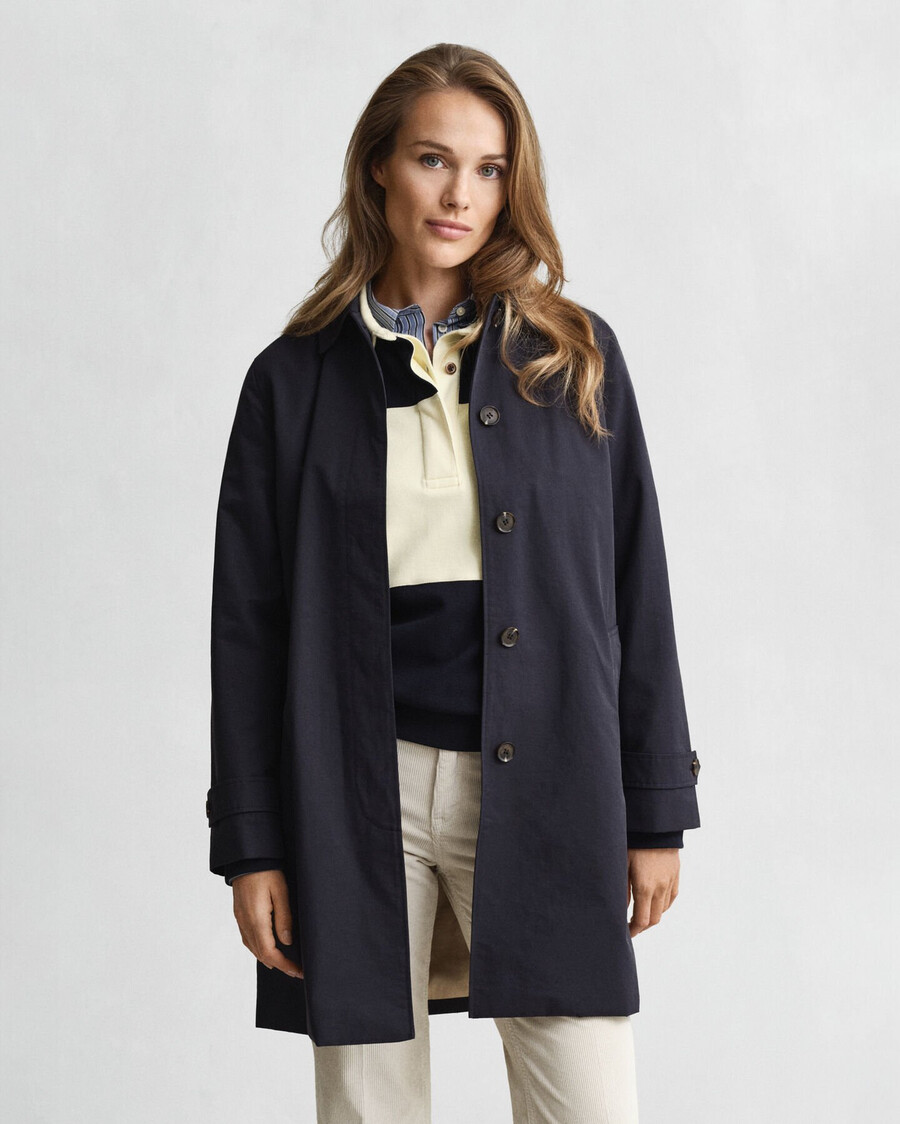car coat - evening blue