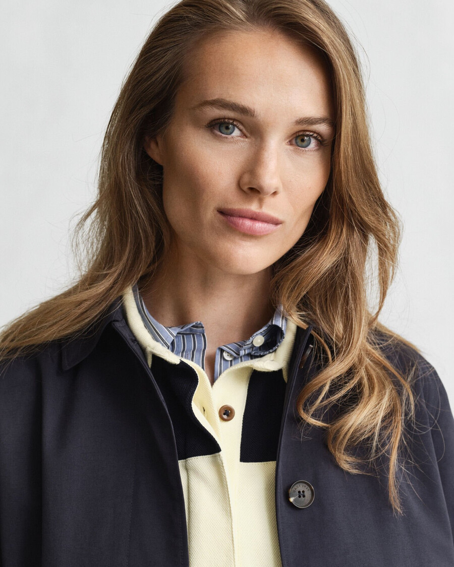 car coat - evening blue