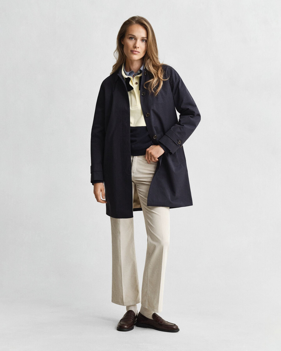 car coat - evening blue