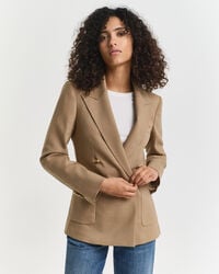 slim fit club blazer - warm khaki