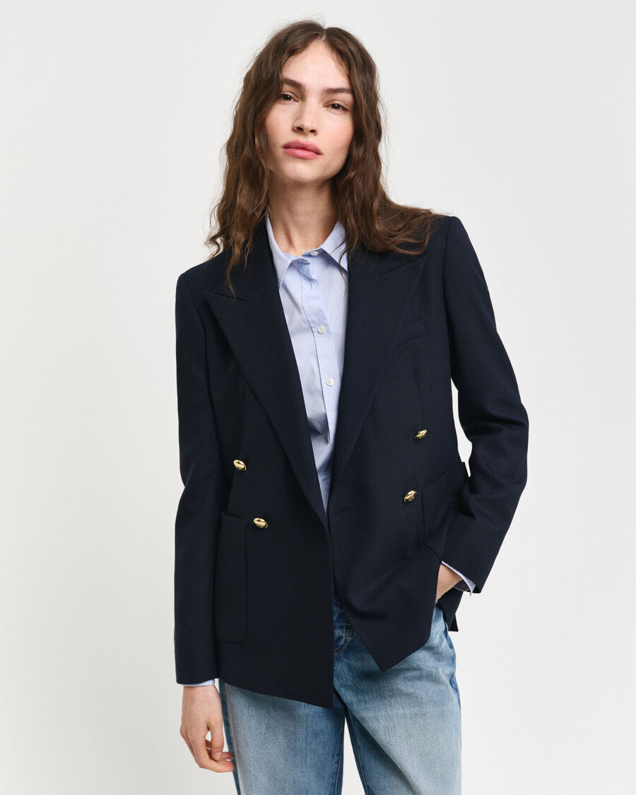 slim fit club blazer - evening blue