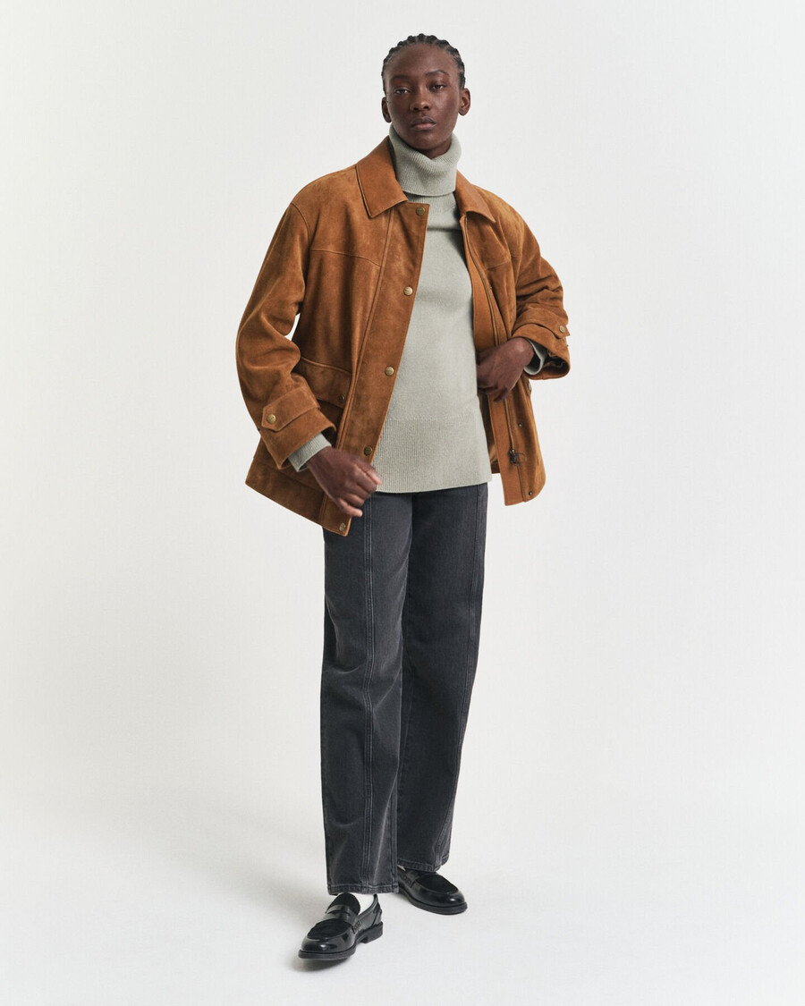 soft wool cashmere blend turtleneck sweater - faded sage