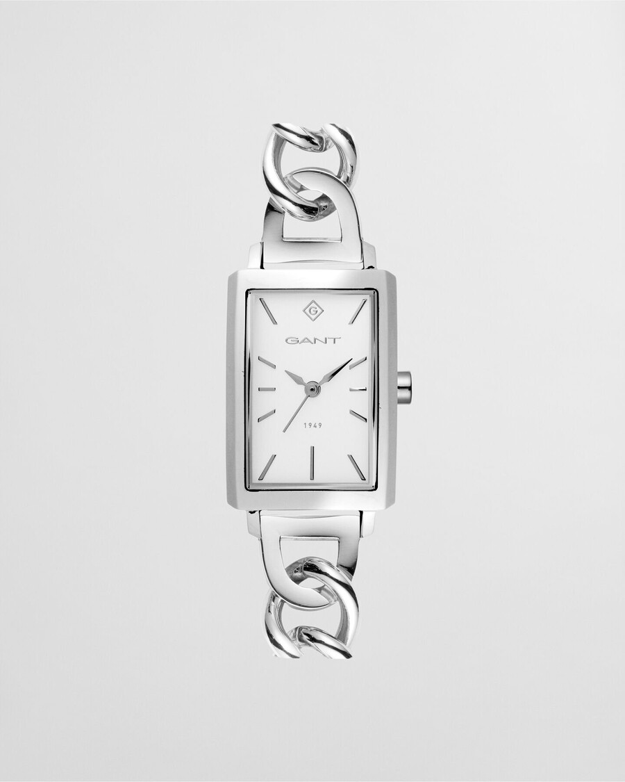 utica watch - white