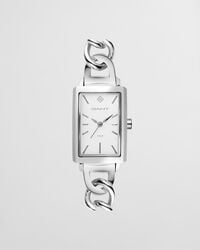 utica watch - white