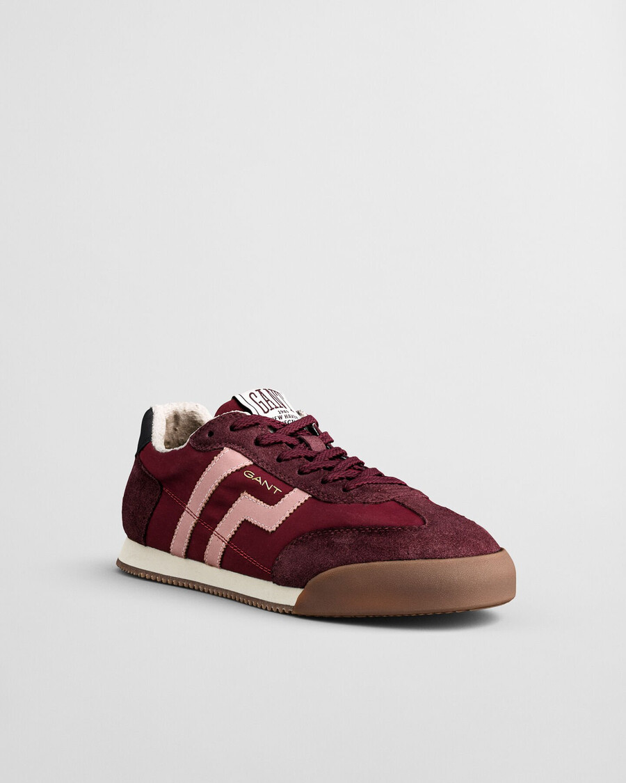 beylana suede sneakers - plum wine