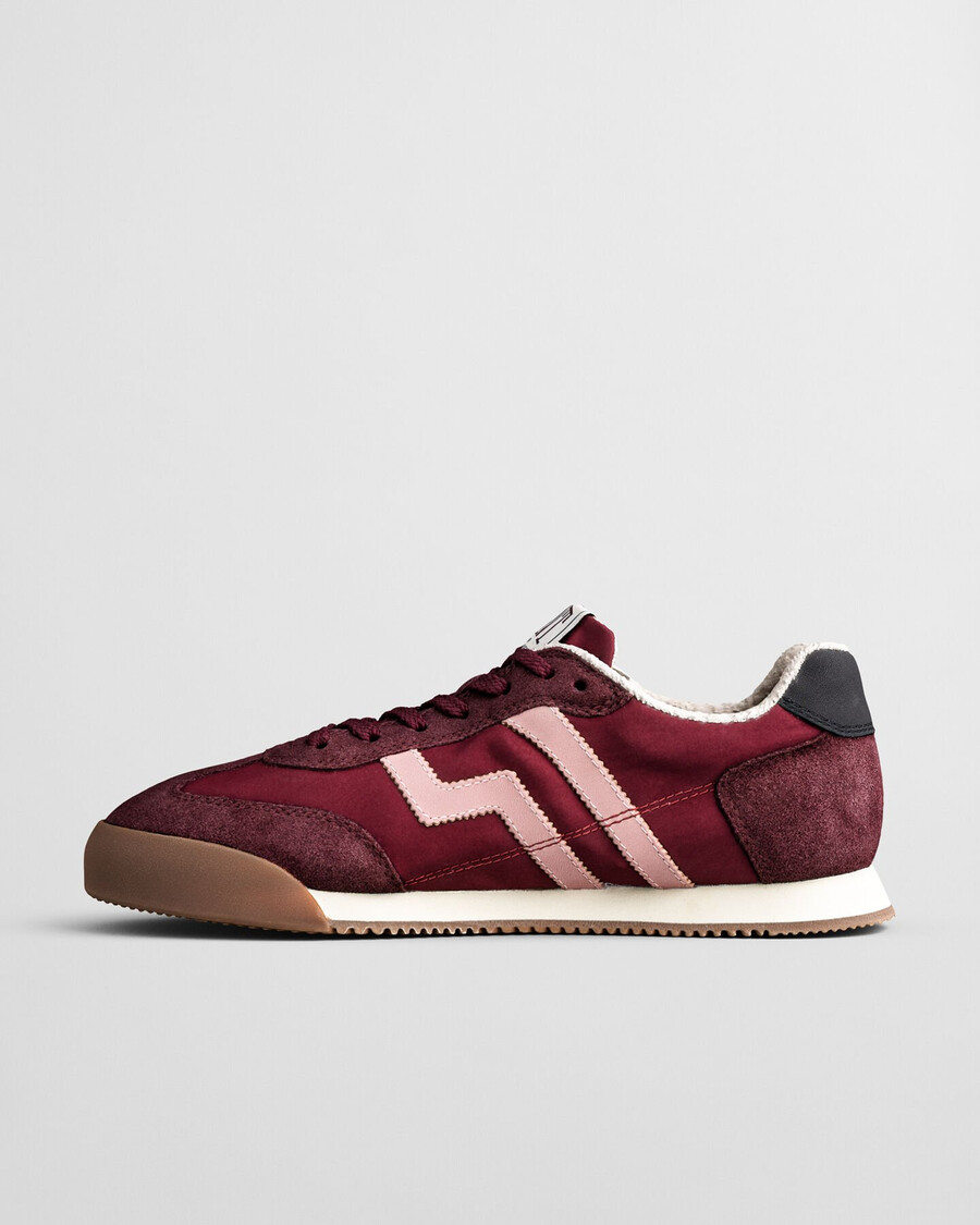 beylana suede sneakers - plum wine