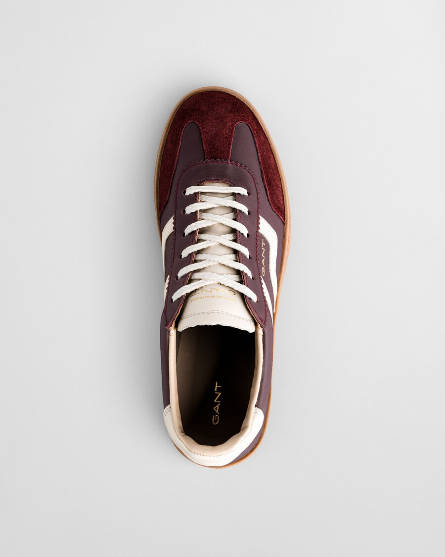 cuzima leather sneakers - plum wine