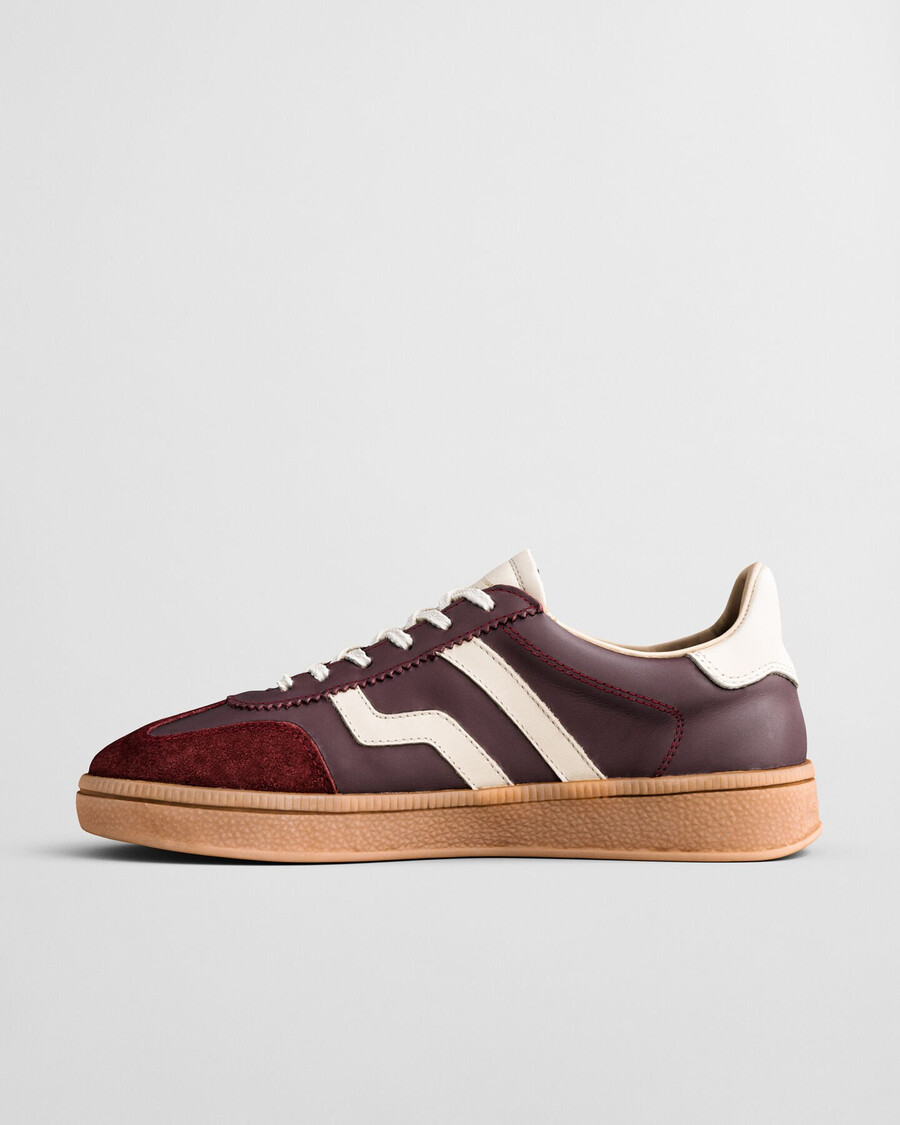 cuzima leather sneakers - plum wine