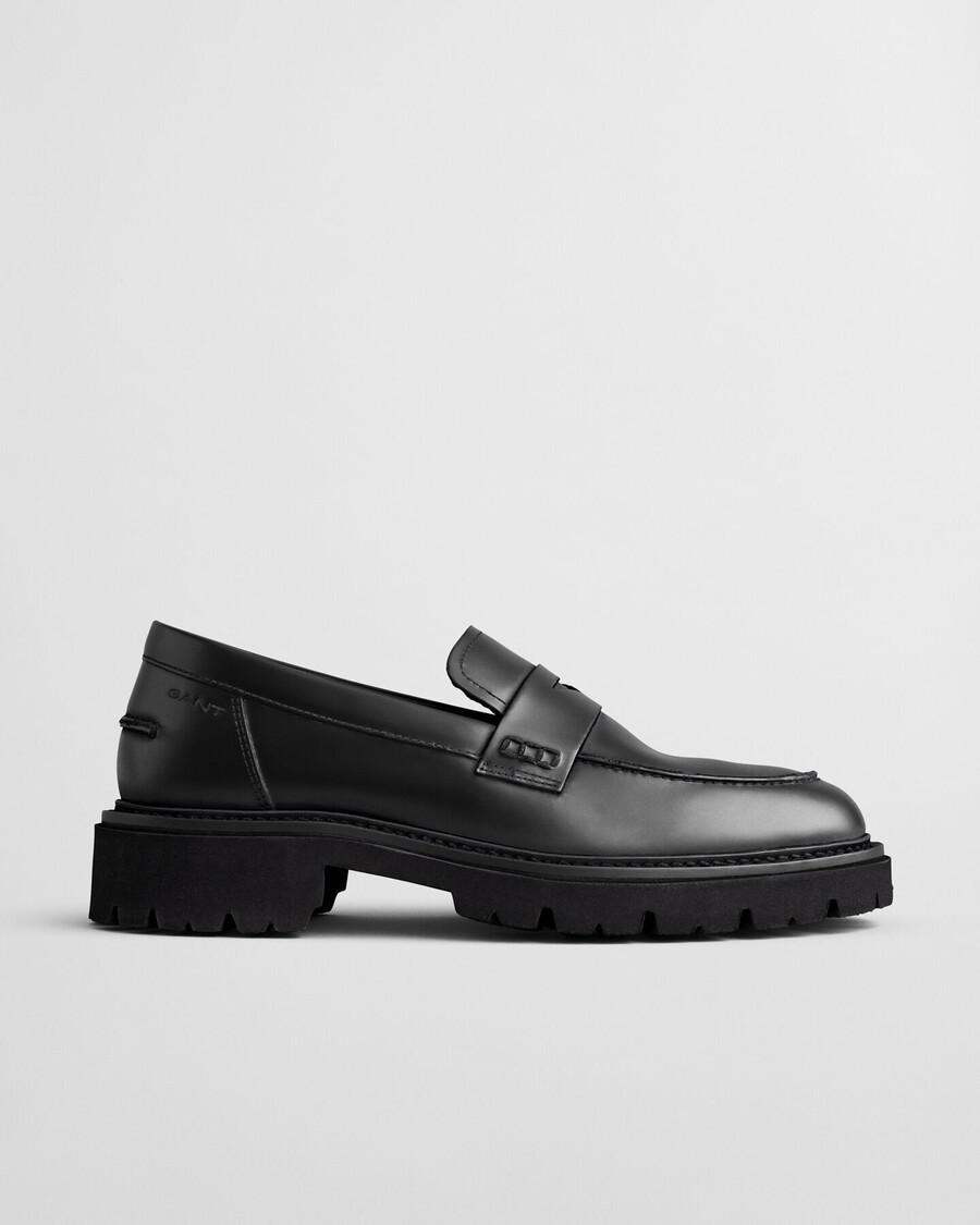 ivyhill leather loafers - black