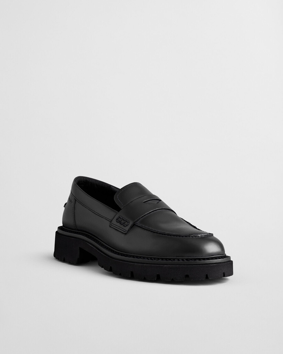 ivyhill leather loafers - black