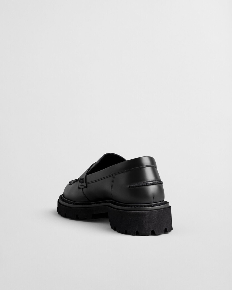 ivyhill leather loafers - black