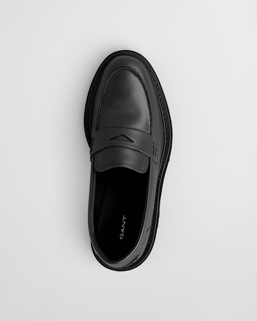 ivyhill leather loafers - black