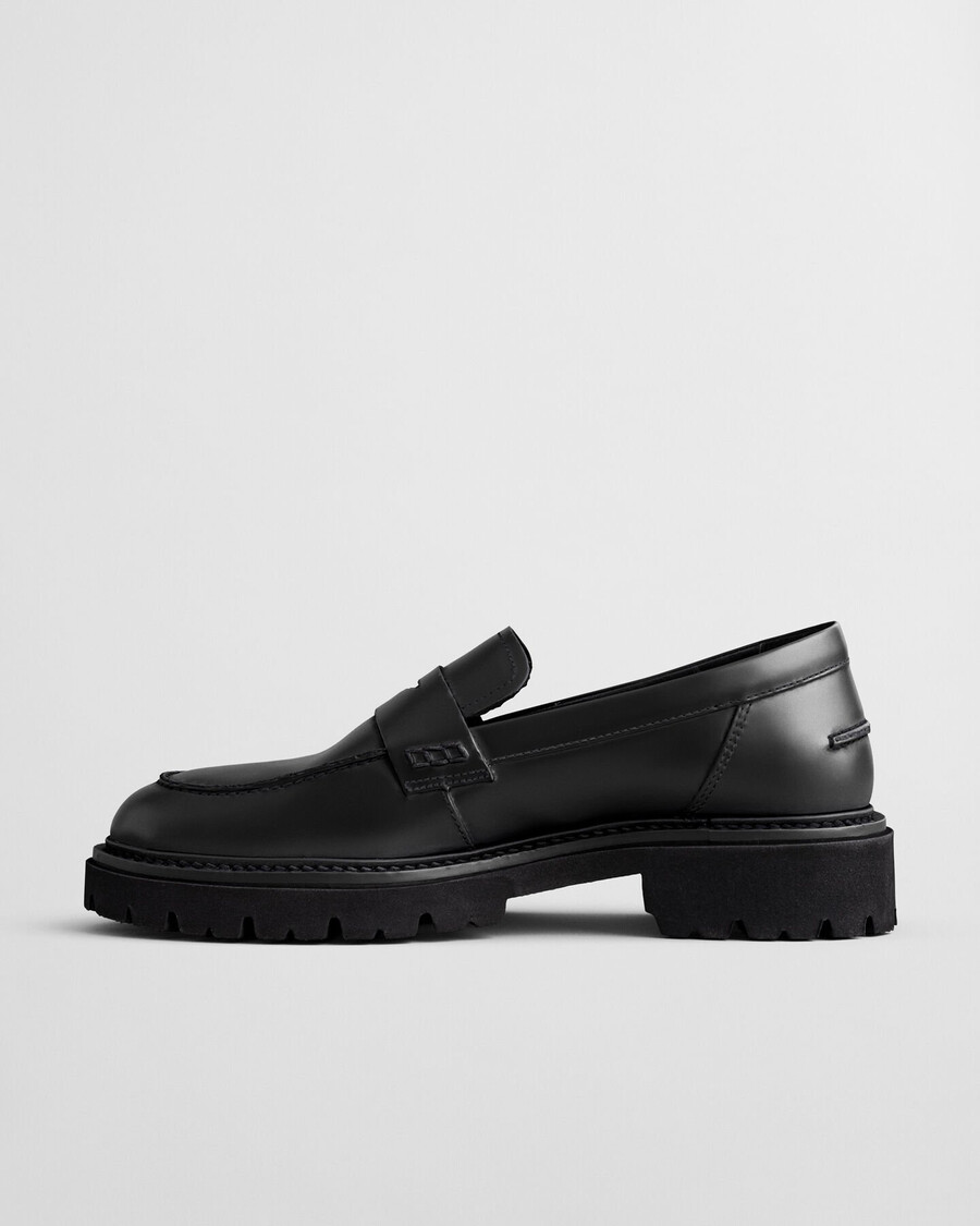 ivyhill leather loafers - black