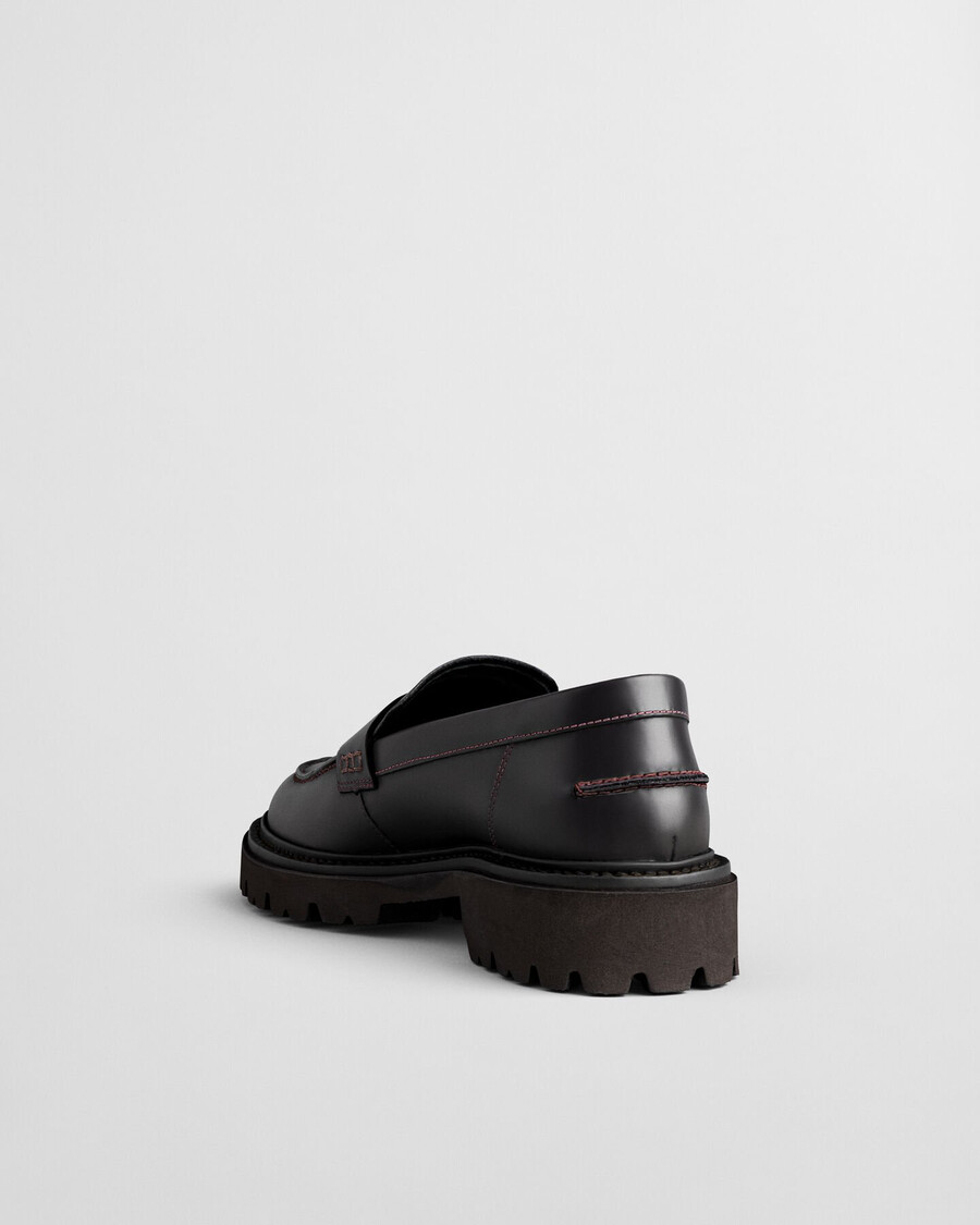 ivyhill leather loafers - plum wine