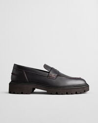 ivyhill leather loafers - plum wine