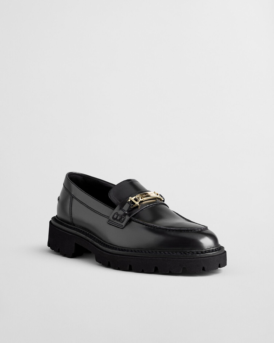 ivyhill leather loafers - black
