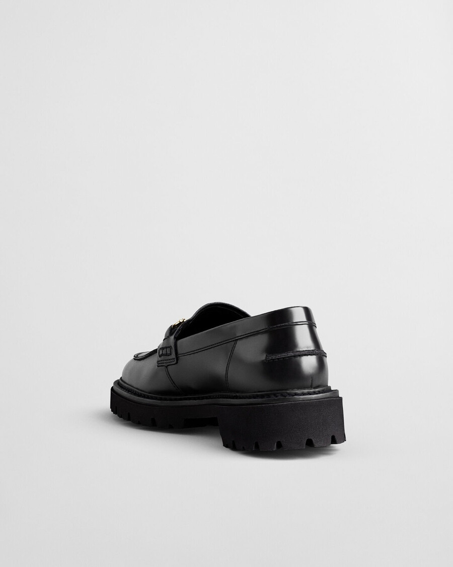 ivyhill leather loafers - black