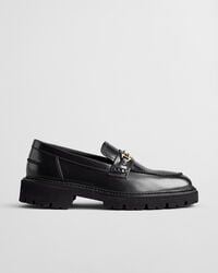 ivyhill leather loafers - black