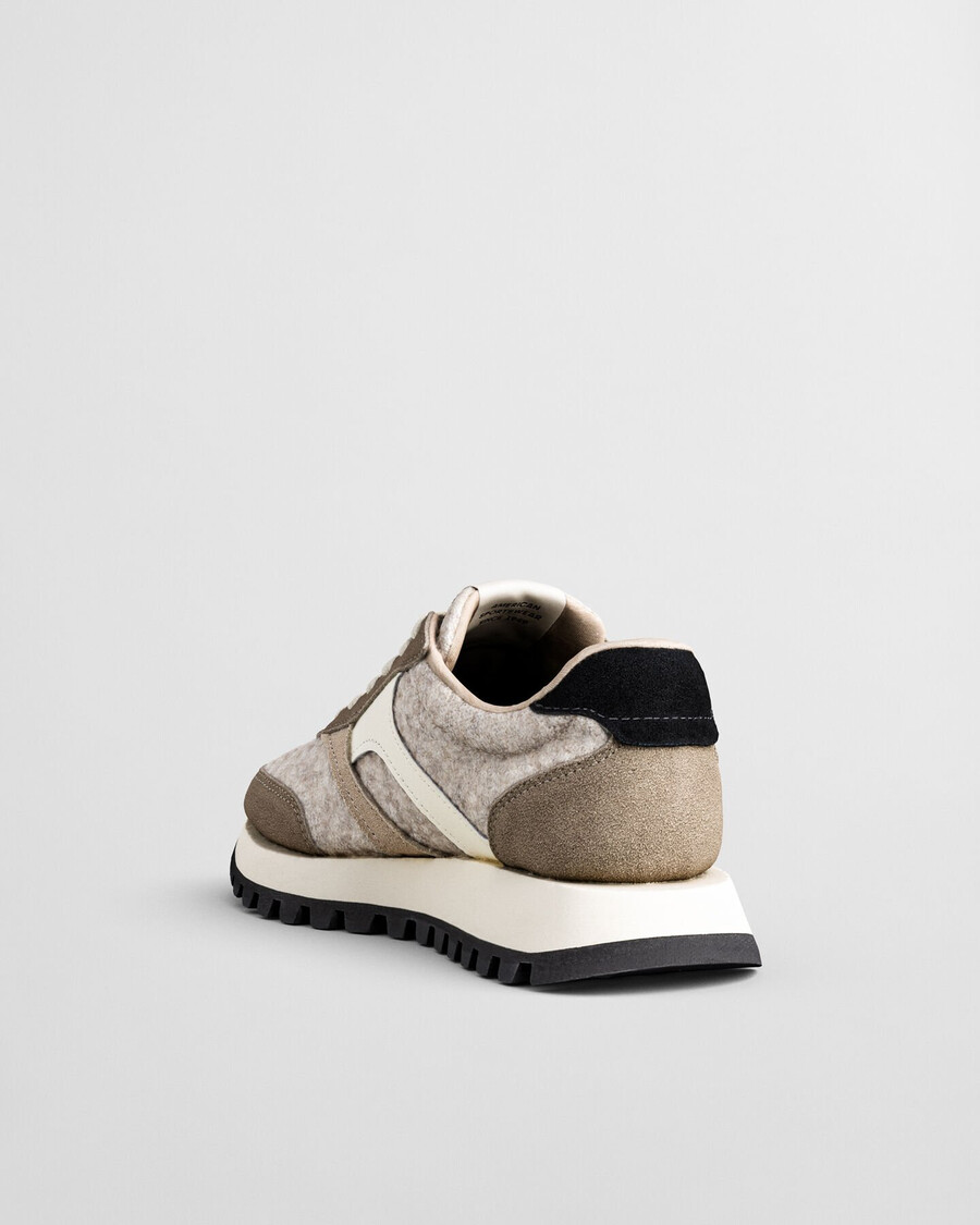 caffay suede wool sneakers - light taupe