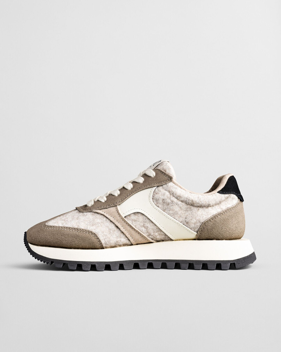 caffay suede wool sneakers - light taupe