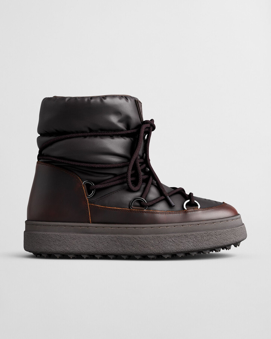 snowhill laceup mid boots - deep brown