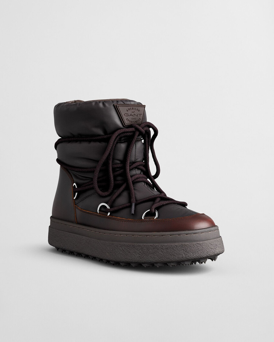 snowhill laceup mid boots - deep brown