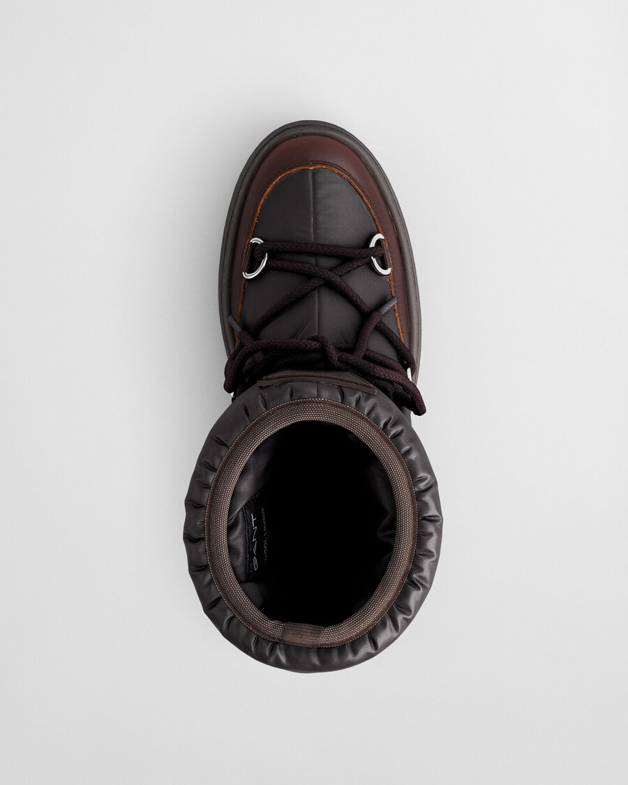 snowhill laceup mid boots - deep brown