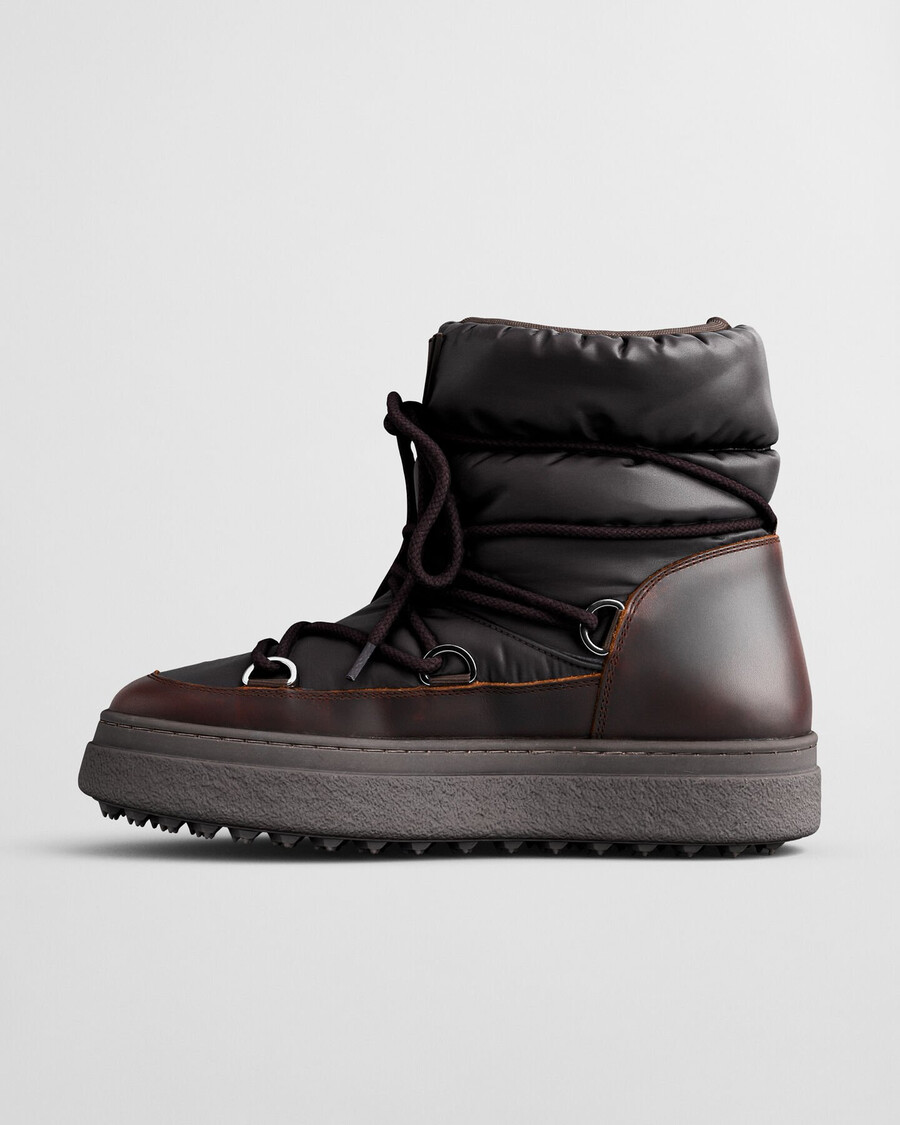 snowhill laceup mid boots - deep brown