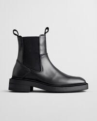 fallwi mid leather boots - black
