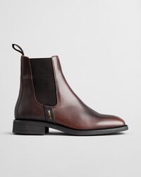 fayy leather chelsea boots - deep brown