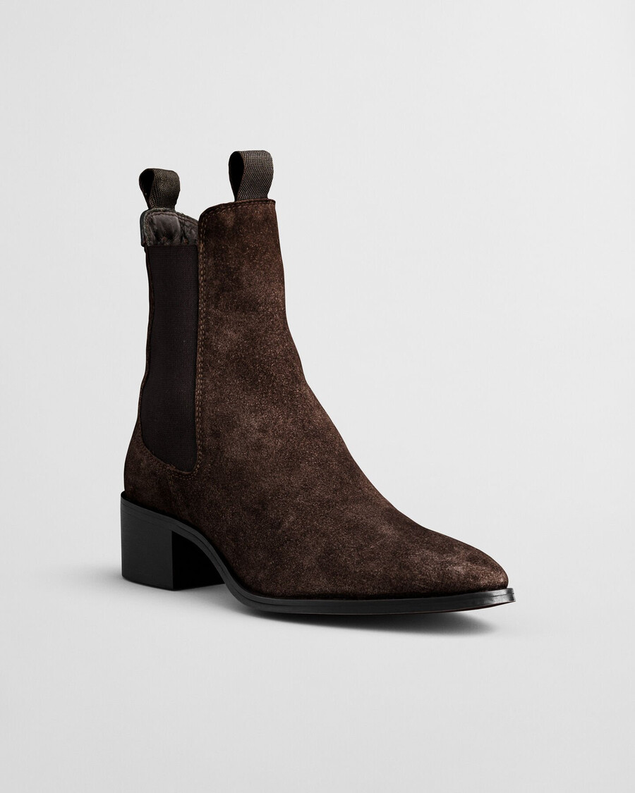 st broomly suede chelsea boots - deep brown