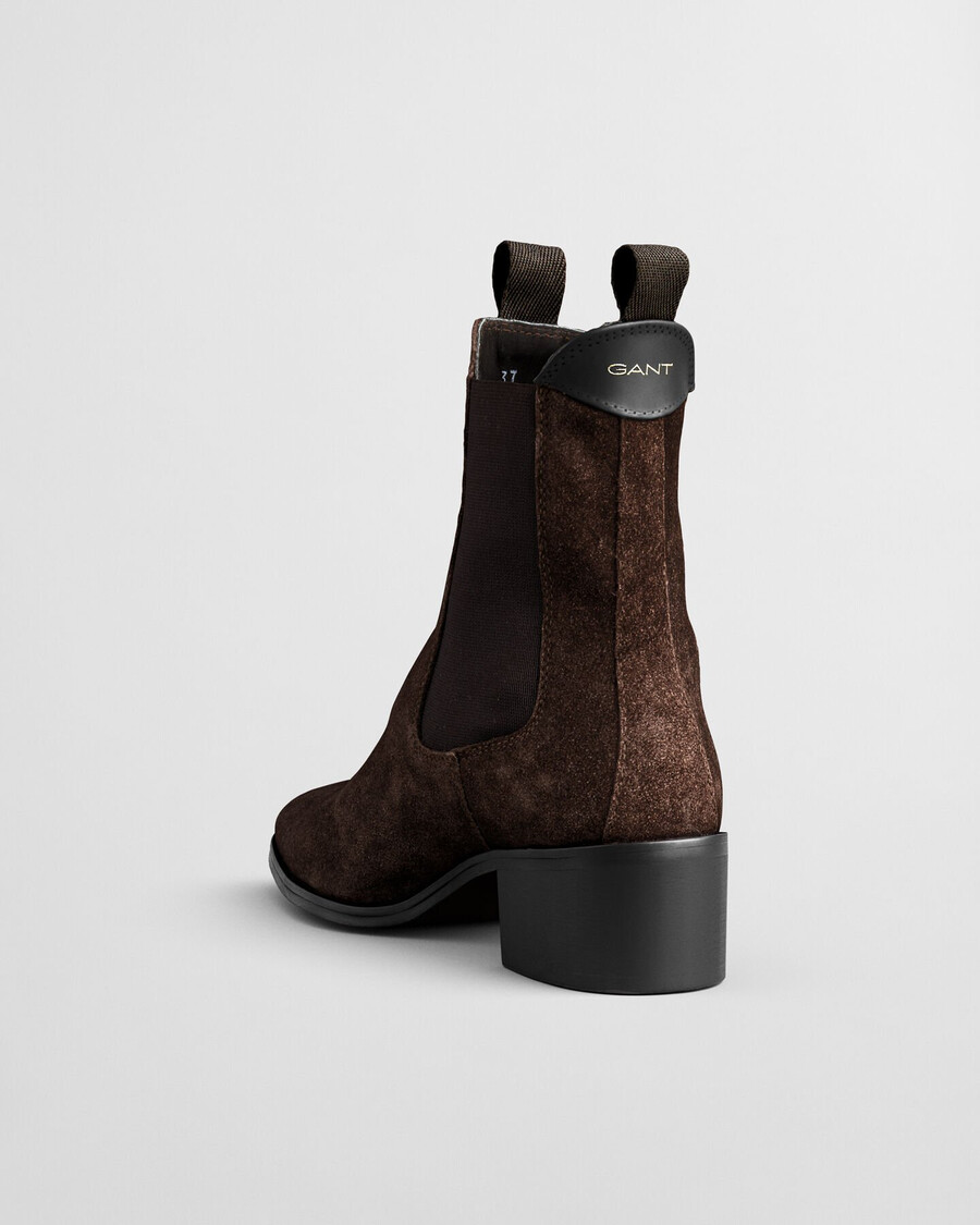 st broomly suede chelsea boots - deep brown