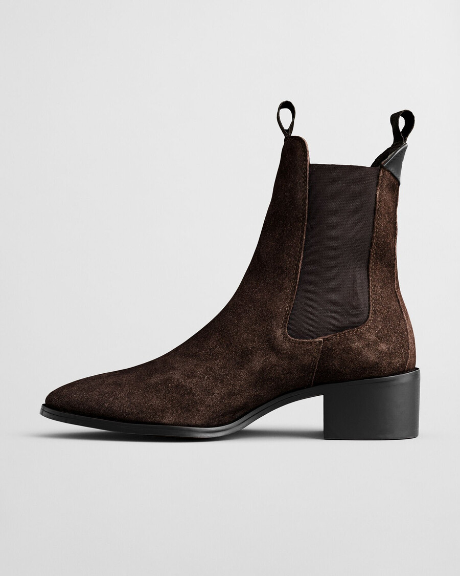st broomly suede chelsea boots - deep brown